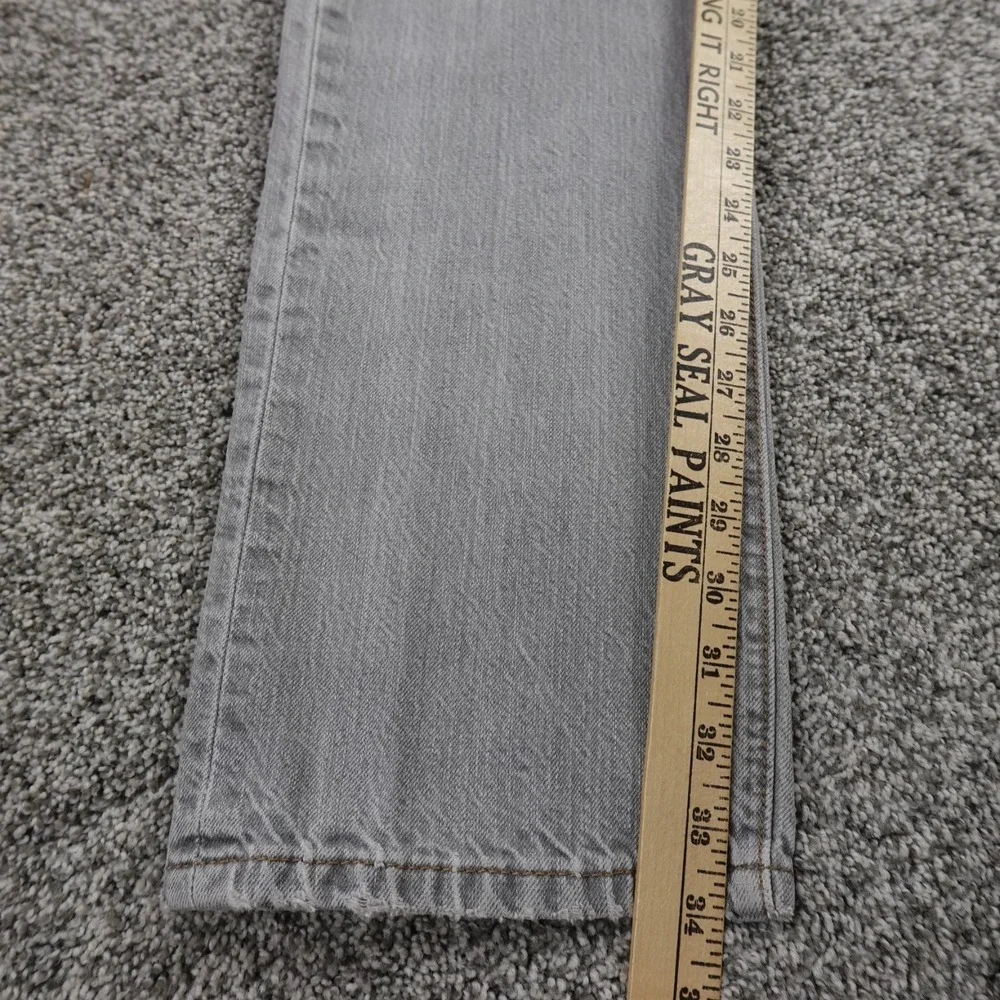 Levis Jeans Mens 33X34 Dark Black Denim Pants 501 XX Button Fly Straight Western